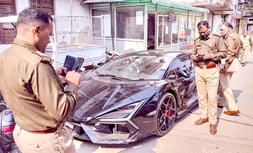 Kanpur Lamborghini accident Businessmans son Shivam was not driving the car Lawyer